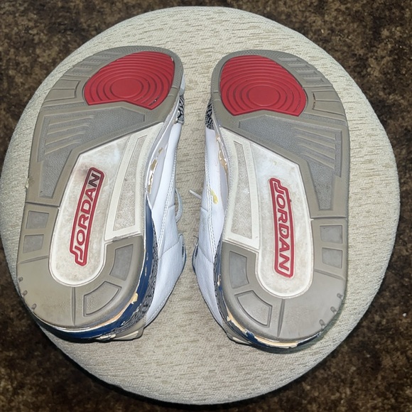 Size 9 - Air Jordan 3 Retro 2011 True Blue Project Restoration Ready Shoes - Picture 7 of 15